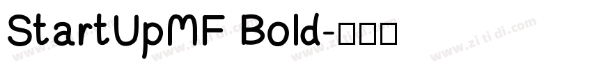 StartUpMF Bold字体转换